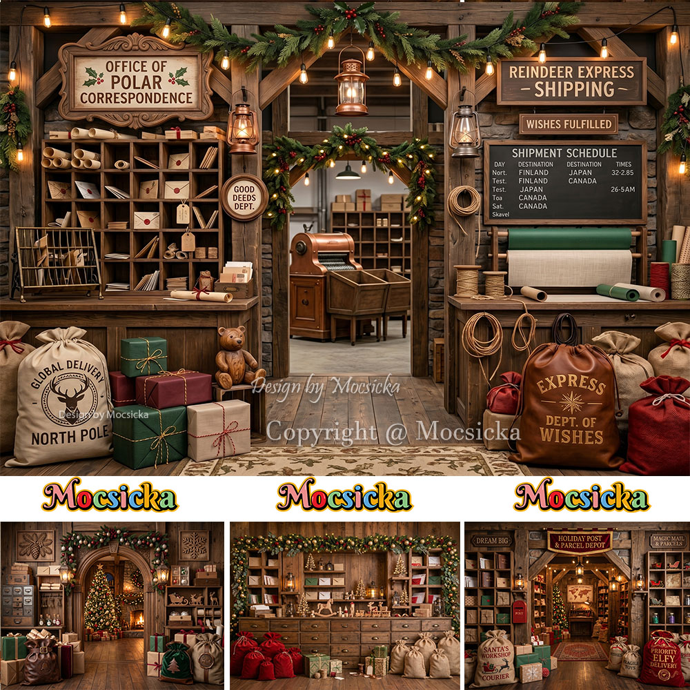 Mocsicka Christmas Post Office - Office Tech Background ulasan dan harga
