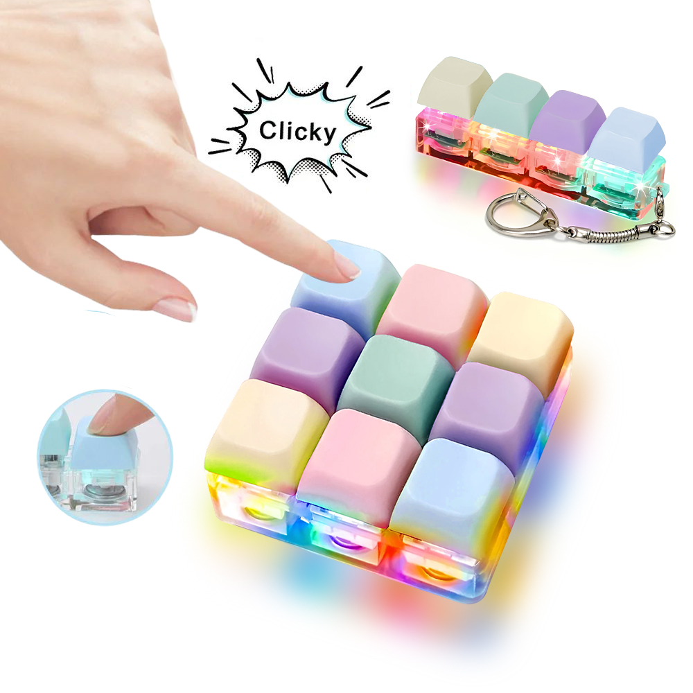 4/9 Keys LED Light-Up Keychain - Office Tech Accessories ulasan dan harga