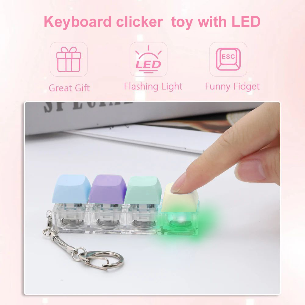 4/9 Keys LED Light-Up Keychain - Office Tech Accessories ulasan dan harga