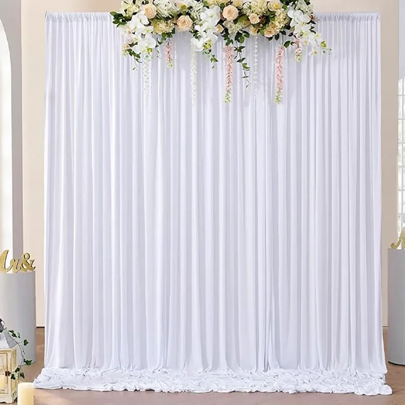 5x8/10ft Wrinkle Free White Ba - Office Tech Background ulasan dan harga