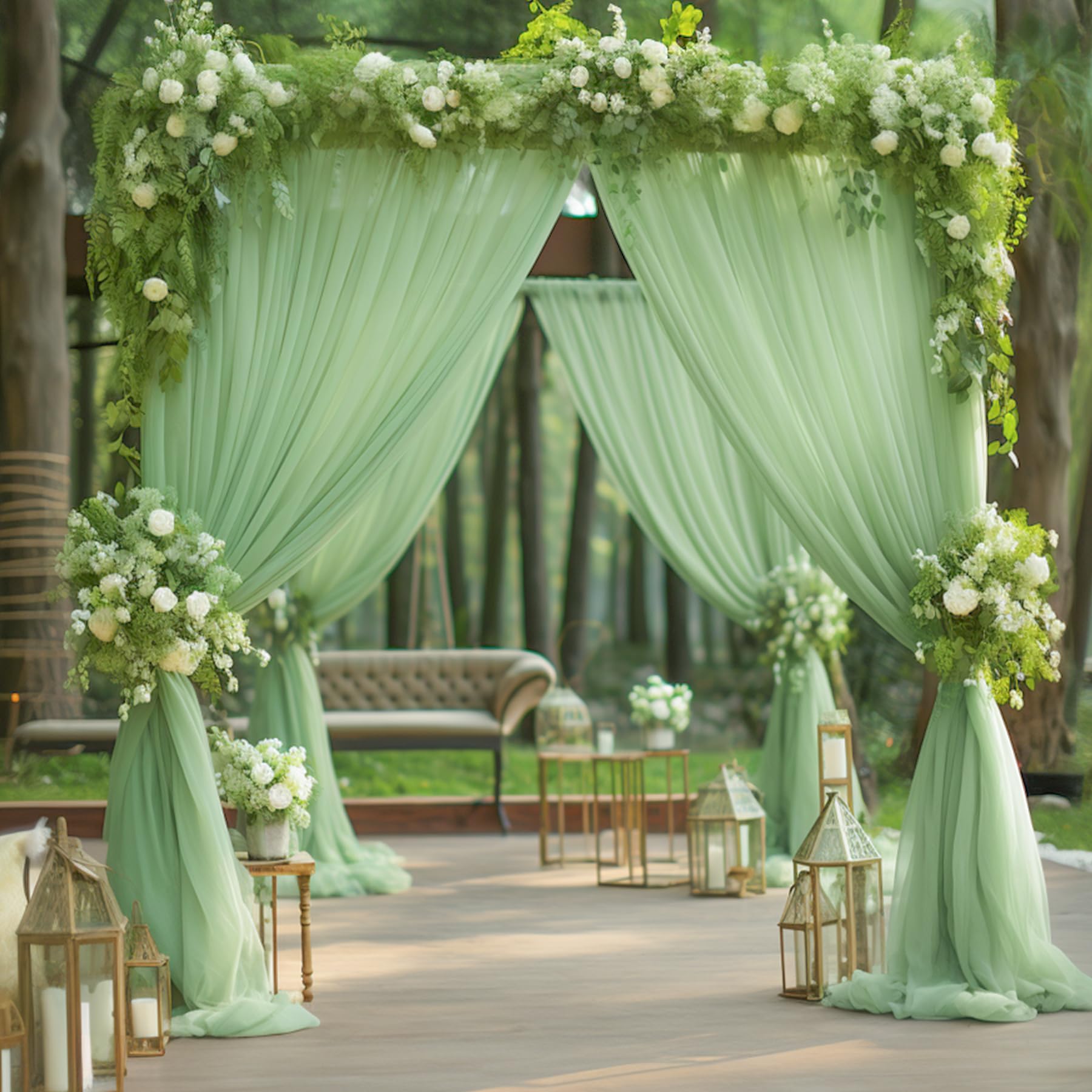 5FT×10FT Chiffon Backdrop Curt - Office Tech Background ulasan dan harga