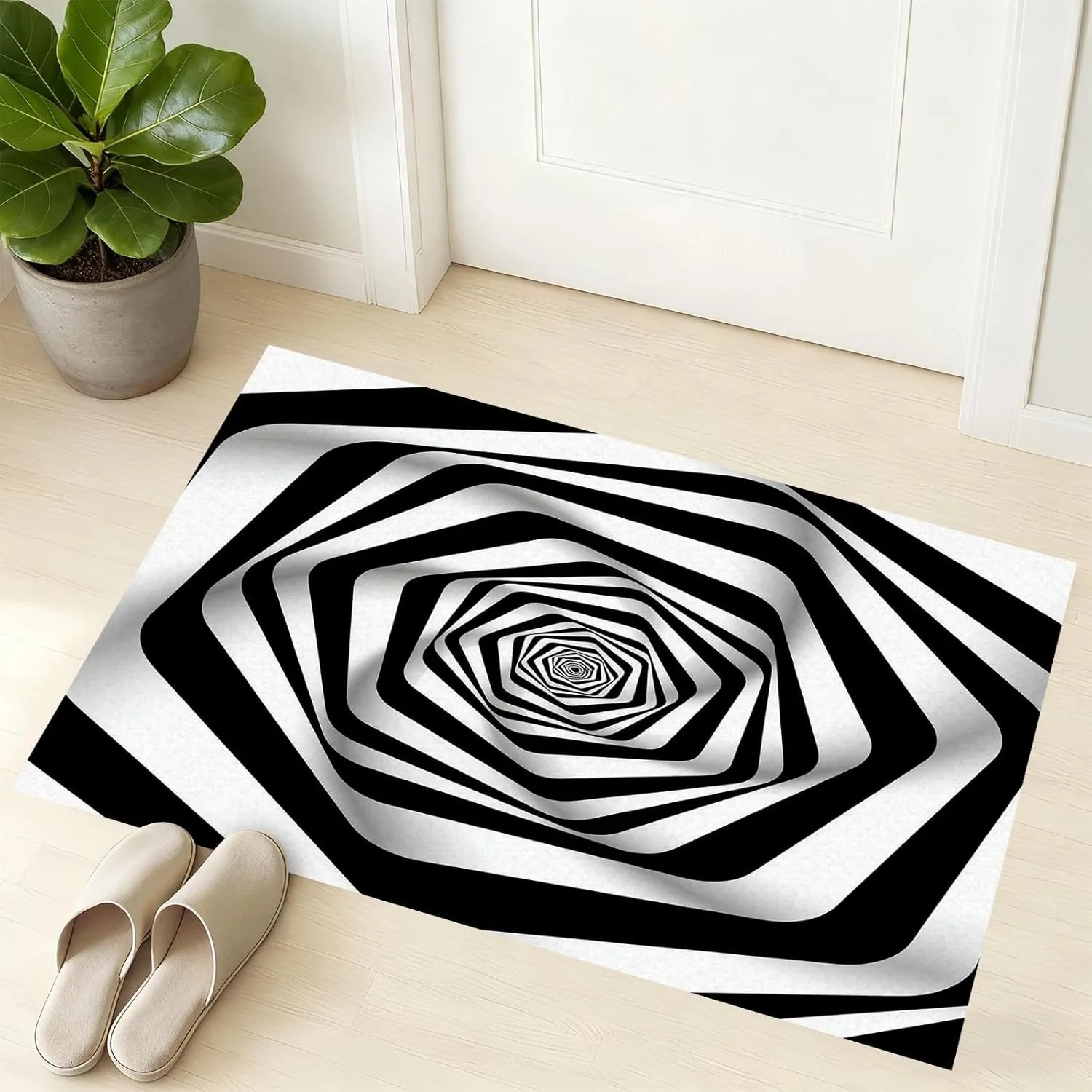Abstract Topo Doormat Neon Blu - Office Tech Background ulasan dan harga