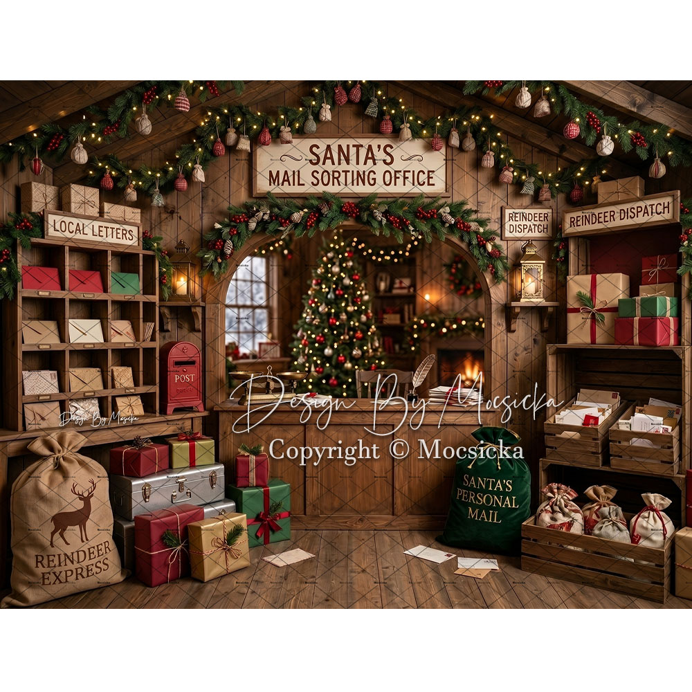 Mocsicka Christmas Post Office - Office Tech Background ulasan dan harga