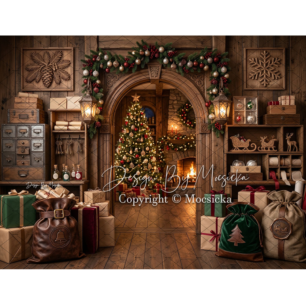 Mocsicka Christmas Post Office - Office Tech Background ulasan dan harga