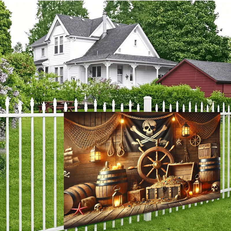 Pirate themed treasure room ba - Office Tech Background ulasan dan harga