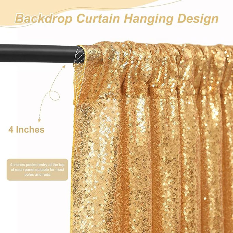 2 Panels Sequin Backdrop Curta - Office Tech Background ulasan dan harga
